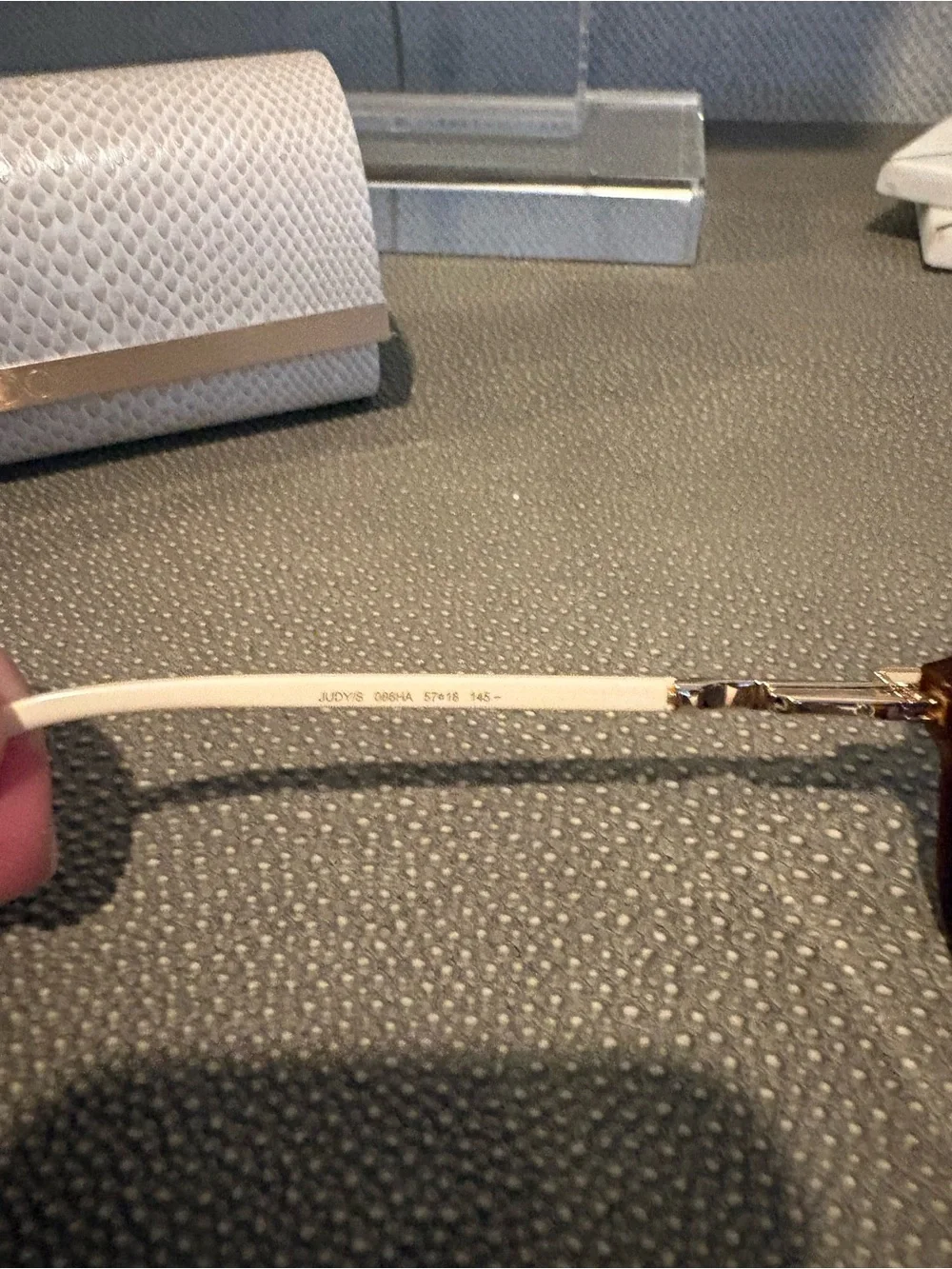 Jimmy Choo Tortoiseshell Sunglasses with Cream Arms